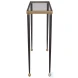 Needlepoint Antique Gold And Black Console Table