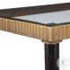 Needlepoint Antique Gold And Black Console Table