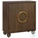 Mayfair Brown And Warm Brass 2 Door Accent Cabinet