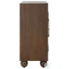 Mayfair Brown And Warm Brass 2 Door Accent Cabinet