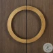Mayfair Brown And Warm Brass 2 Door Accent Cabinet