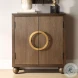 Mayfair Brown And Warm Brass 2 Door Accent Cabinet