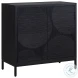 Besvick Chic Black Matte Black 2 Accent Cabinet