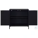 Besvick Chic Black Matte Black 2 Accent Cabinet