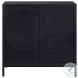 Besvick Chic Black Matte Black 2 Accent Cabinet