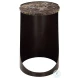 Wellora Chocolate Brown And Black Side Table