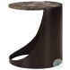 Wellora Chocolate Brown And Black Side Table