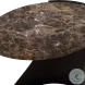 Wellora Chocolate Brown And Black Side Table