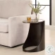 Wellora Chocolate Brown And Black Side Table