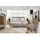 Fernholt Belgian Wheat and Gray King Upholstered Panel Bed