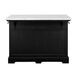 Aspen Black 48" Rectangular Kitchen Island Set of 3