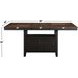 Bermuda Black Extendable Rectangular Counter Height Dining Table
