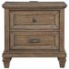 Mariana Mocha 2 Drawer Nightstand with USB Charging