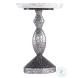 Stellan White And Gray Marble Top Side Table