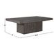 Colson Gray Rectangular Coffee Table