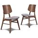 Oscar Dark Gray Upholstered Dining Chair Set of 4