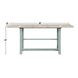 Darcy Beige and Mint Green 82" Extendable Rectangular Counter Height Table