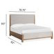 Plum Creek Sierra Brown and Elite Dove California King Upholstered Panel Bed