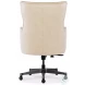 Bellini Beige Leather Tilt Swivel Executive Chair