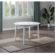 Naples White 42" Extendable Dining Table Set of 3