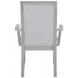 Fiona Mist Gray Upholstered Dining Arm Chair Set of 2