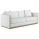 Cassat Channeled White Living Room Set