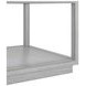 Glaze Vintage Blue Rectangular Glass Top Cocktail Table