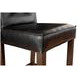 Aven Black Leather Counter Height Stool