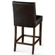 Aven Black Leather Counter Height Stool