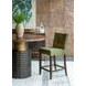 Aven Green Eco Suede Counter Height Stool