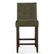 Aven Green Eco Suede Counter Height Stool