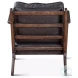 Robert Sleek Black Robert Leather Arm Chair