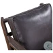 Robert Sleek Black Robert Leather Arm Chair