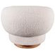 Florence Cream Boucle Fabric Swivel Accent Chair