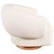 Florence Cream Boucle Fabric Swivel Accent Chair