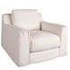 Oliver White Linen Slipcover Chair
