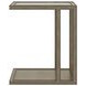 Glaze Quartz Rectangular Glass Top Occassional Table Set