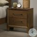 Ballard Walnut Brown 2 Drawer Nightstand