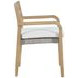 Arden White Upholstered Outdoor Dining Chair Set of 2