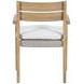Arden White Upholstered Outdoor Dining Chair Set of 2