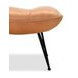 Kayne Brown Leather Upholstered Rectangular Ottoman