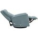 Gemini Snazzy Blue Manual Swivel Glider Recliner
