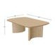 Gabrielle Light Oak Rectangular Coffee Table