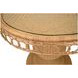 Gabrielle Brown 40" Round Glass Top Dining Table