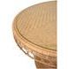 Gabrielle Brown 40" Round Glass Top Dining Table