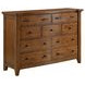Joseph Chestnut 9 Drawer Dresser