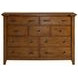Joseph Chestnut 9 Drawer Dresser