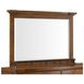 Joseph Chestnut 9 Drawer Dresser and Rectangular Mirror