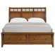 Joseph Chestnut King Sleigh Storage Bed