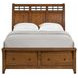 Joseph Chestnut Queen Sleigh Storage Bed